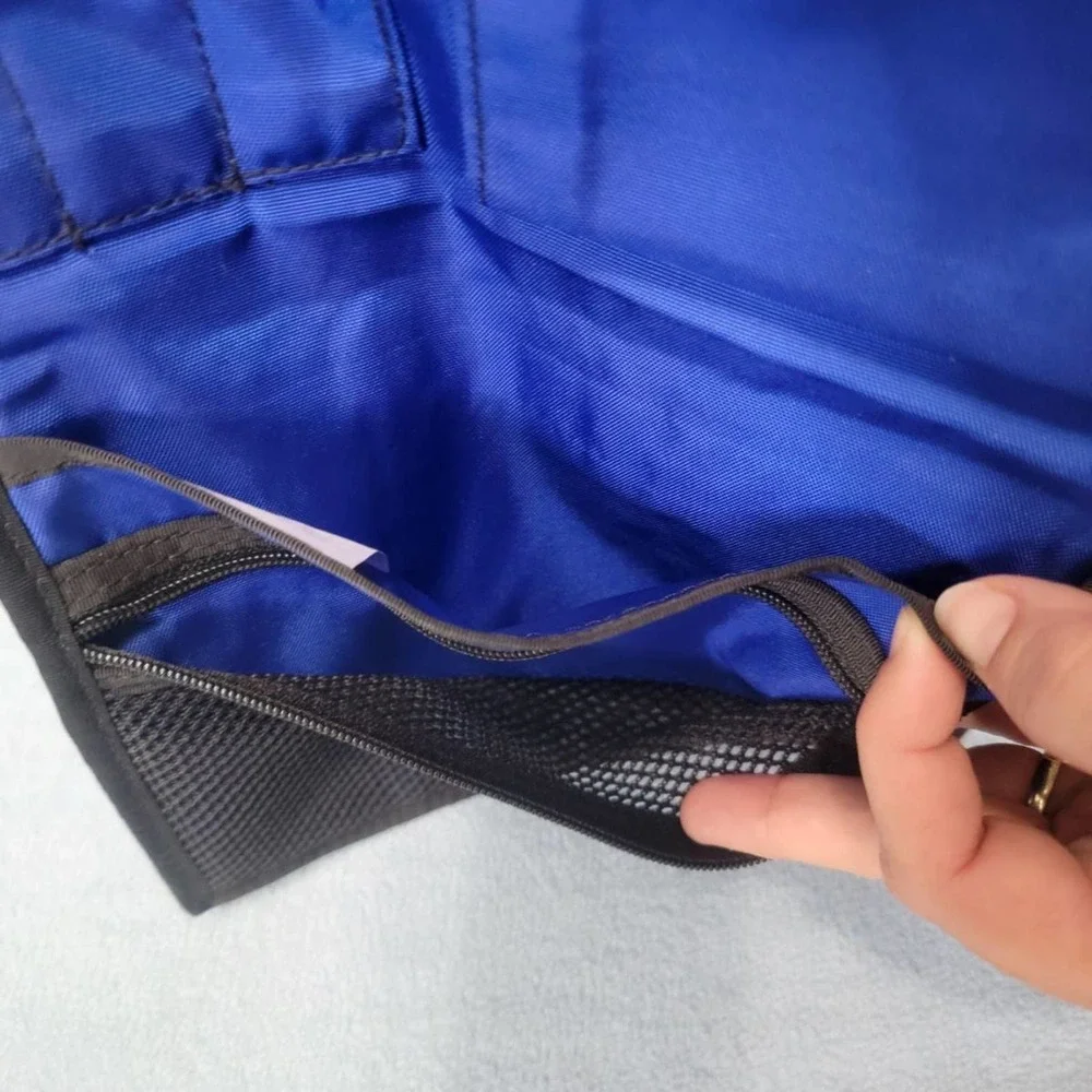 LL BEAN Organizer Travel Toiletry Bag Black‎ 9x7 when Closed